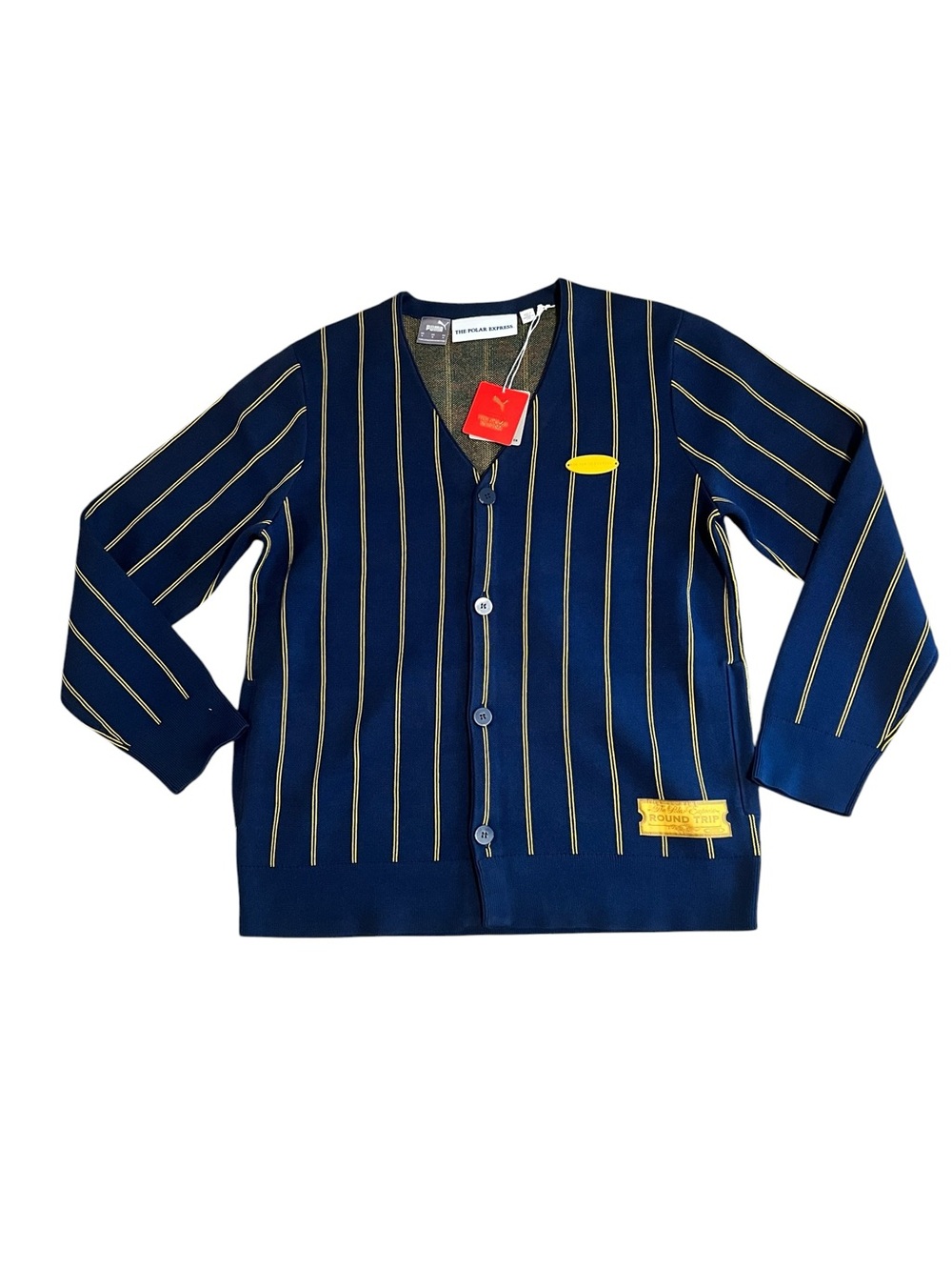 PUMA  Hoops X Polar Express Essentials VNeck Sweater Mens Blue  62823901